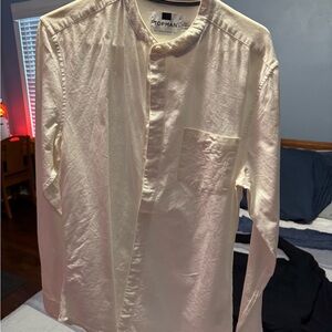 Topman Cream Men's Shirt